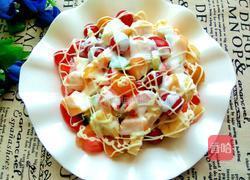 哈密瓜果蔬酸奶沙拉的做法图解9