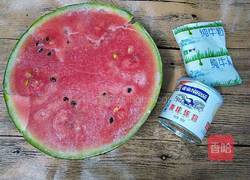 西瓜绵绵冰的做法图解1