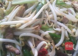 芹菜绿豆芽炒肉丝的做法图解7