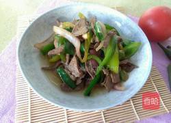猪肝炒青椒的做法图解6