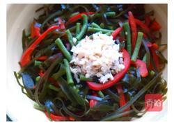 凉拌红椒豇豆海带丝的做法图解6