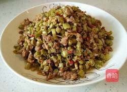 酸豆角炒肉沫的做法图解6