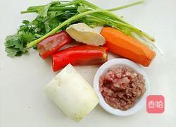 三鲜白萝卜卷的做法图解1