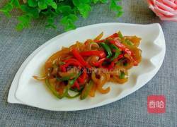 彩椒肉皮的做法图解10