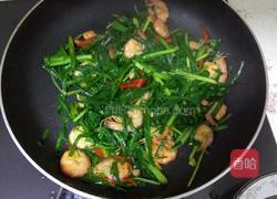 韭菜炒虾的做法图解4