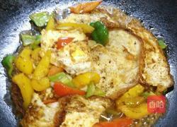 彩椒红烧荷包蛋的做法图解4