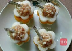 花样白萝卜酿虾球的做法图解13