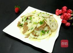 肉片炒莲藕的做法图解6