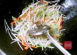 白萝卜丝炒肉丝的做法图解15