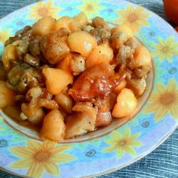 密瓜鸡球的做法[图]