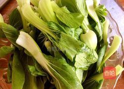 彩椒炒虾仁油菜的做法图解4