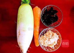 白萝卜酿的做法图解1