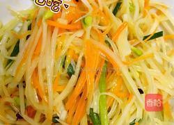五彩土豆丝的做法图解9