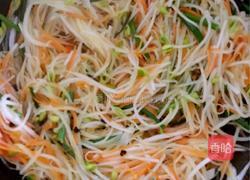 五彩豆芽菜土豆丝的做法图解8