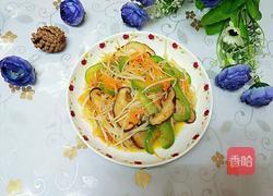 银芽炒三丝的做法图解7