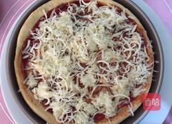 培根大虾厚底披萨的做法图解5
