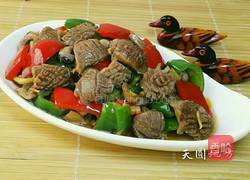 彩椒炒鸡胗的做法图解10