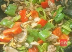 彩椒炒鸡胗的做法图解9