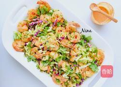 鲜虾卷心菜色拉的做法图解4