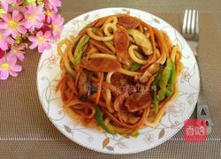 咖喱炒乌冬面的做法图解7
