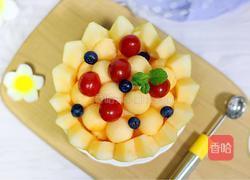 哈密瓜果盘的做法图解9