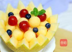 哈密瓜果盘的做法图解11