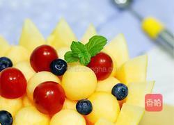 哈密瓜果盘的做法图解12