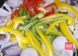 彩椒韭菜花炒墨鱼仔的做法图解6