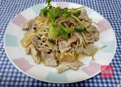 绿豆芽炒肉片（猪油膏版)的做法图解9