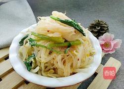 凉拌绿豆芽菠菜粉丝的做法图解9