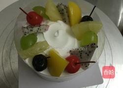 哈密瓜夹心水果蛋糕的做法图解7