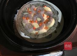 日本豆腐虾仁蒸蛋的做法图解6
