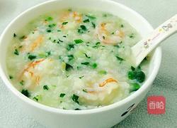 虾仁青菜粥的做法图解11