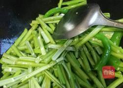 辣炒空心菜梗的做法图解4