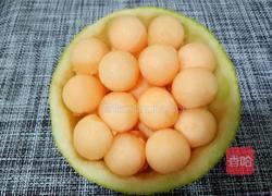 哈密瓜酸奶沙拉的做法图解3