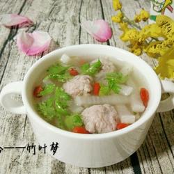 白萝卜肉圆汤的做法[图]