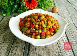 彩椒毛豆炒肉末的做法图解10