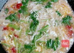 圣女果金针菇鸡蛋汤的做法图解11