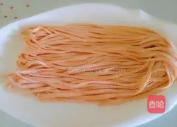 Illustration of how to make colorful noodles 12