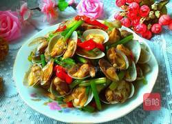 香芹炒蛤蜊的做法图解9