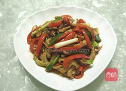 彩椒香菇肉丝的做法图解6