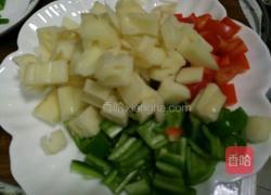 彩椒藕丁的做法图解4