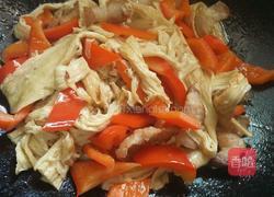 腐竹彩椒炒肉的做法图解8