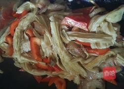 腐竹彩椒炒肉的做法图解7
