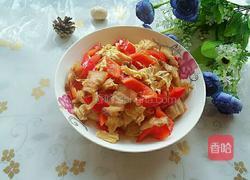 腐竹彩椒炒肉的做法图解9