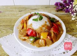 彩椒素咖喱饭的做法图解11