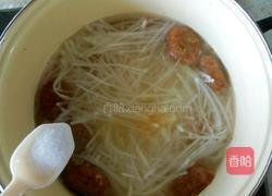 白萝卜丝丸子汤的做法图解6