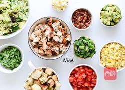 烤面包鸡胸佐圣女果色拉的做法图解4