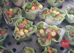 翡翠糯米烧麦的做法图解10