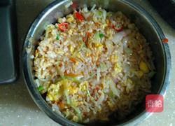 多彩的蛋炒饭的做法图解6